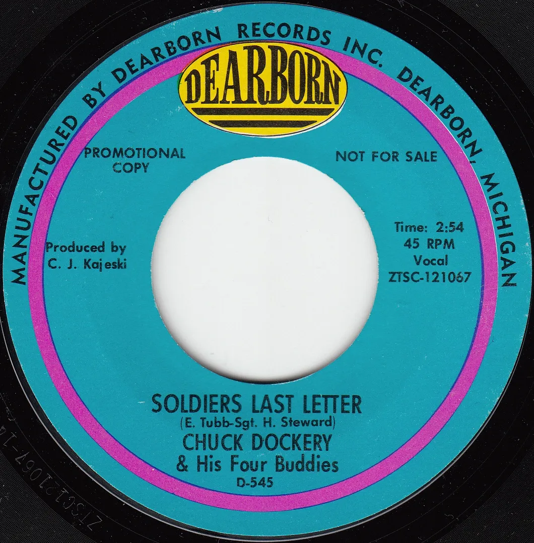 Soldiers Last Letter – Chuck Dockery & His Four Buddies (A-side label)