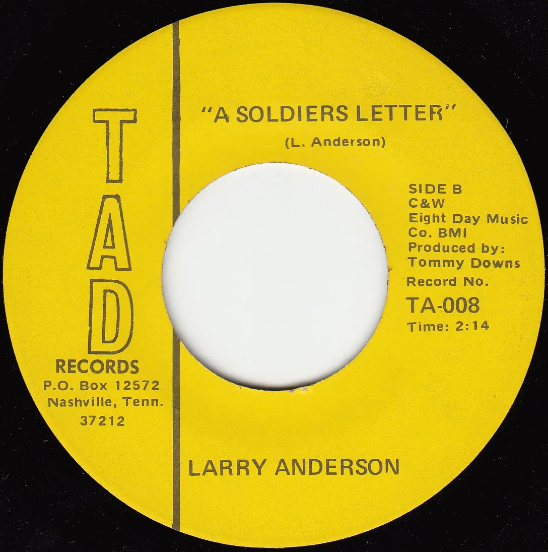 Soldiers Letter – Larry Anderson (A-side label)