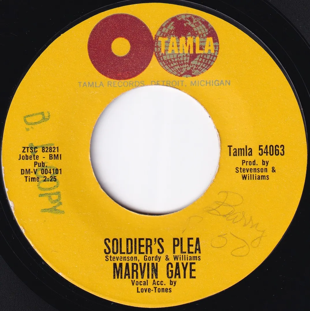 Soldier's Plea – Marvin Gaye (A-side label)