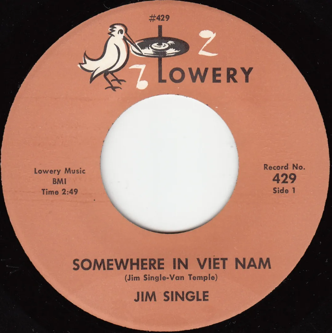Somewhere in Viet Nam – Jim Single (A-side label)