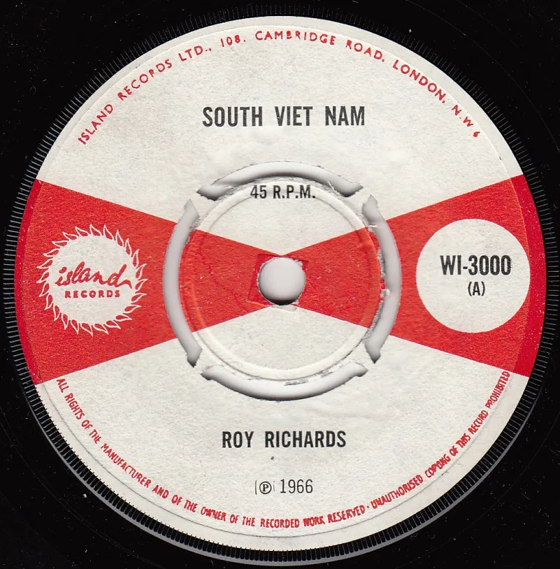 South Vietnam – Roy Richards (A-side label)
