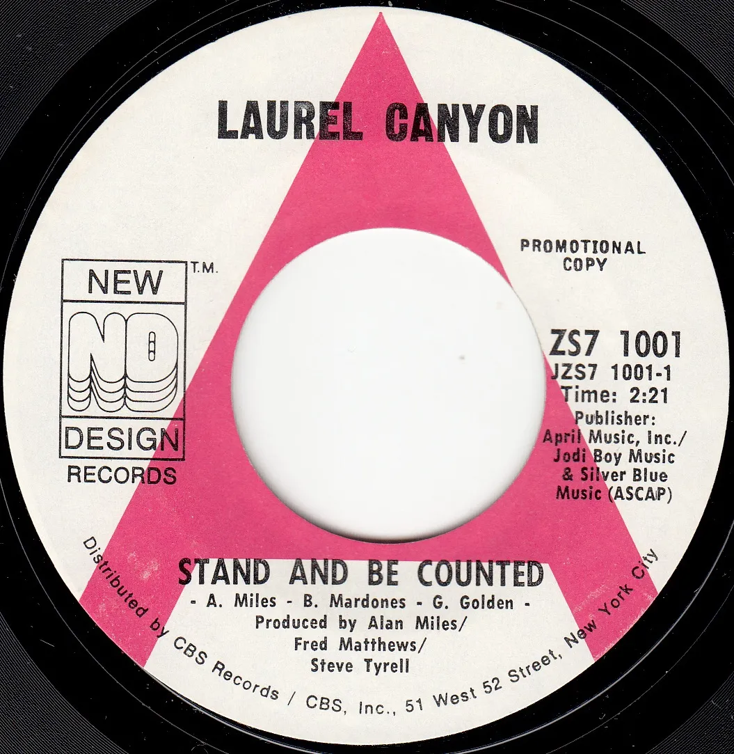 Stand and Be Counted – Laurel Canyon (A-side label)