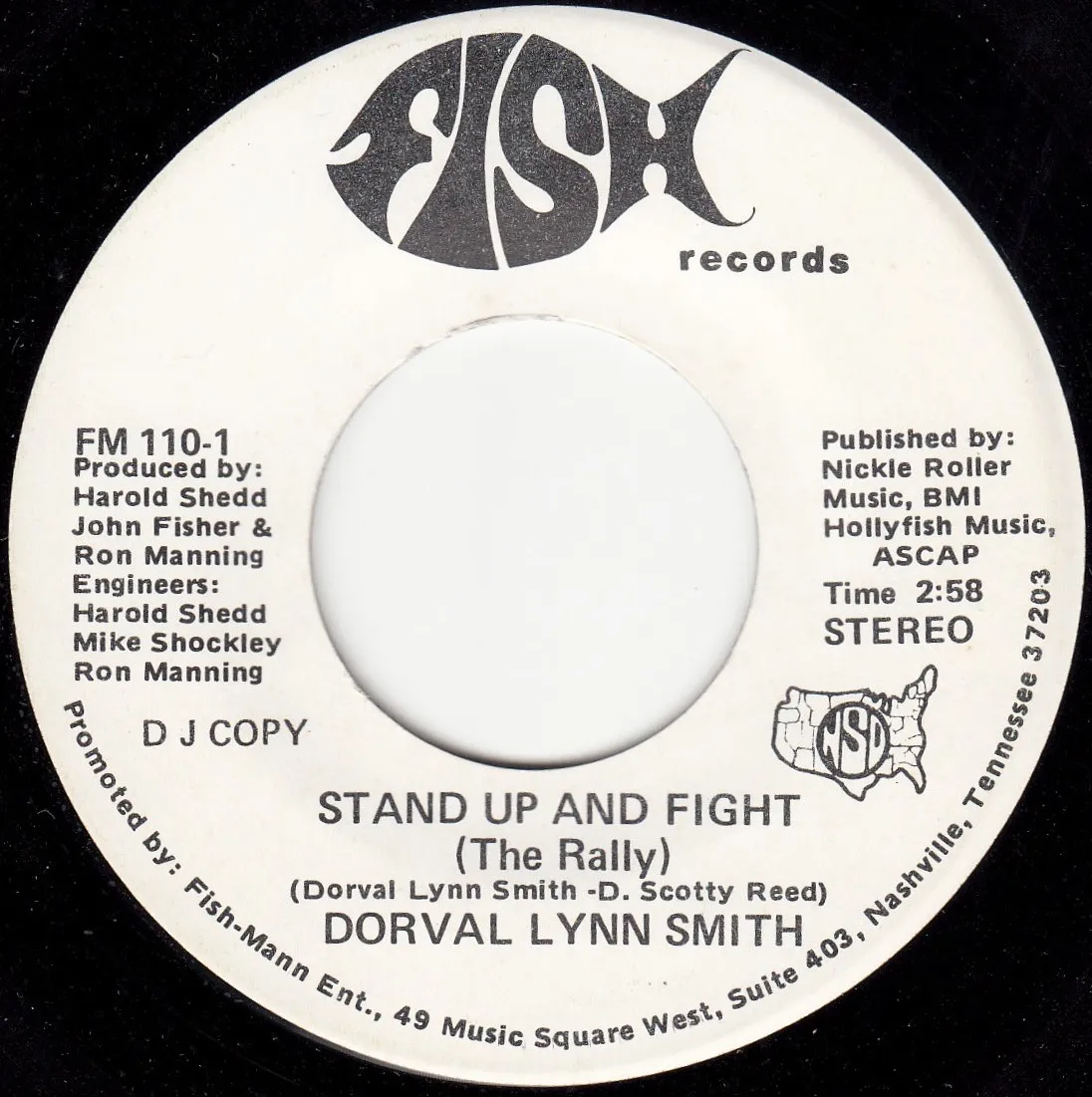 Stand Up and Fight (The Rally) – Dorvall Lynn Smith (A-side label)