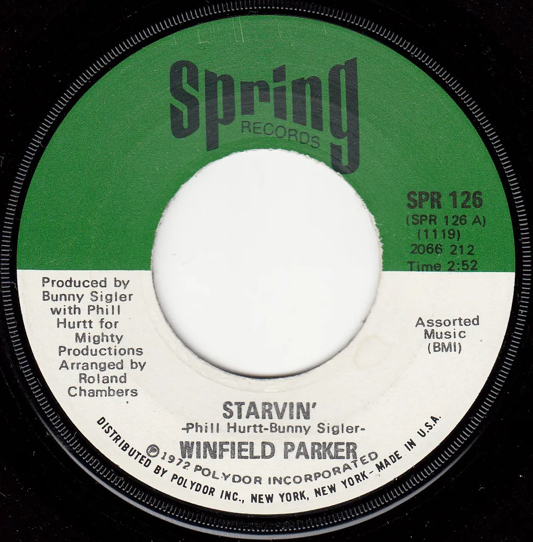 Starvin' – Winfield Parker (A-side label)