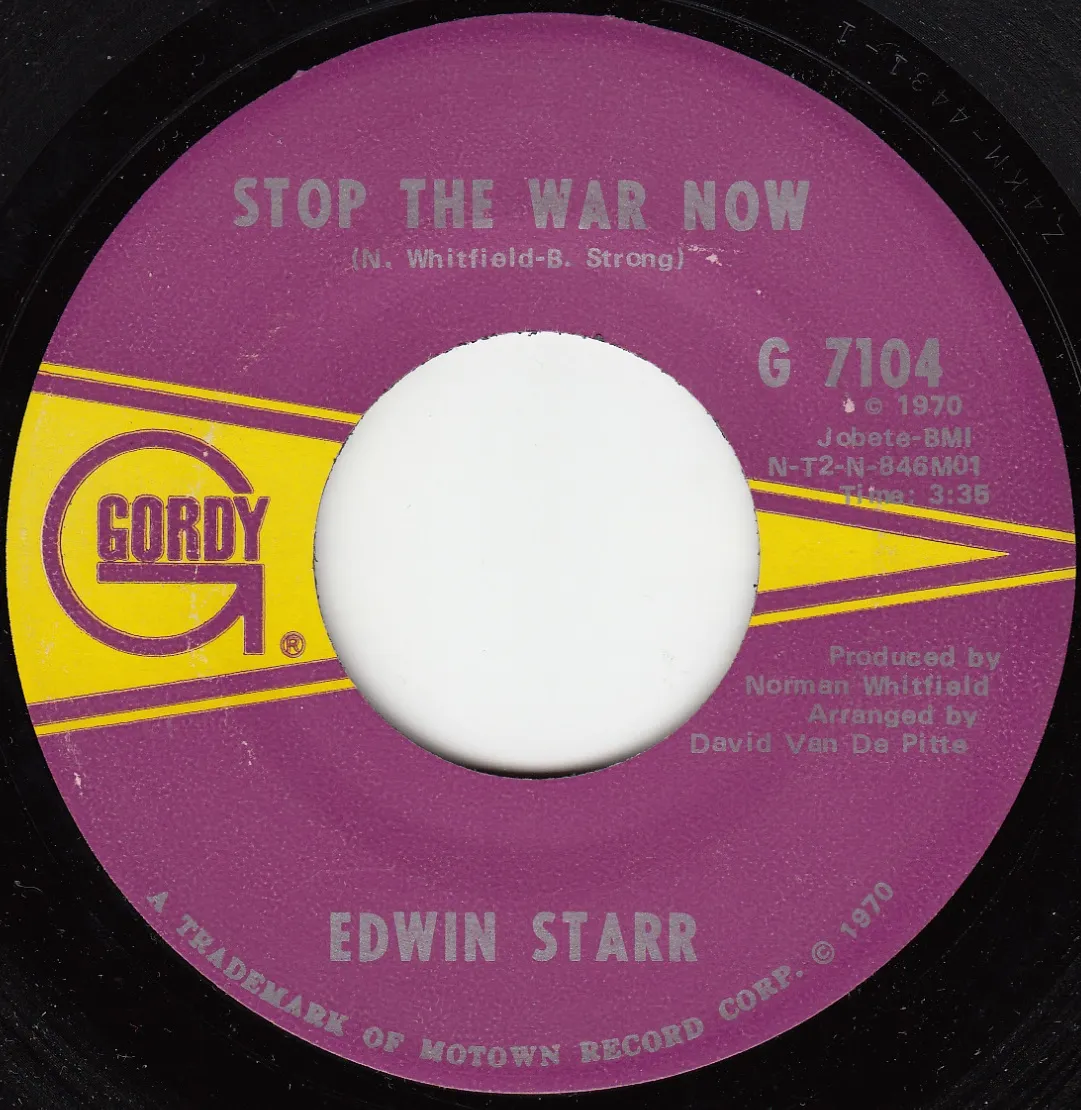 Stop The War Now – Edwin Starr (A-side label)