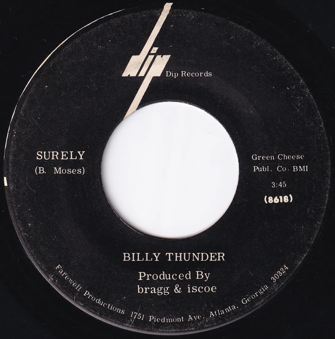 Surely (Partial) – Billy Thunder (A-side label)