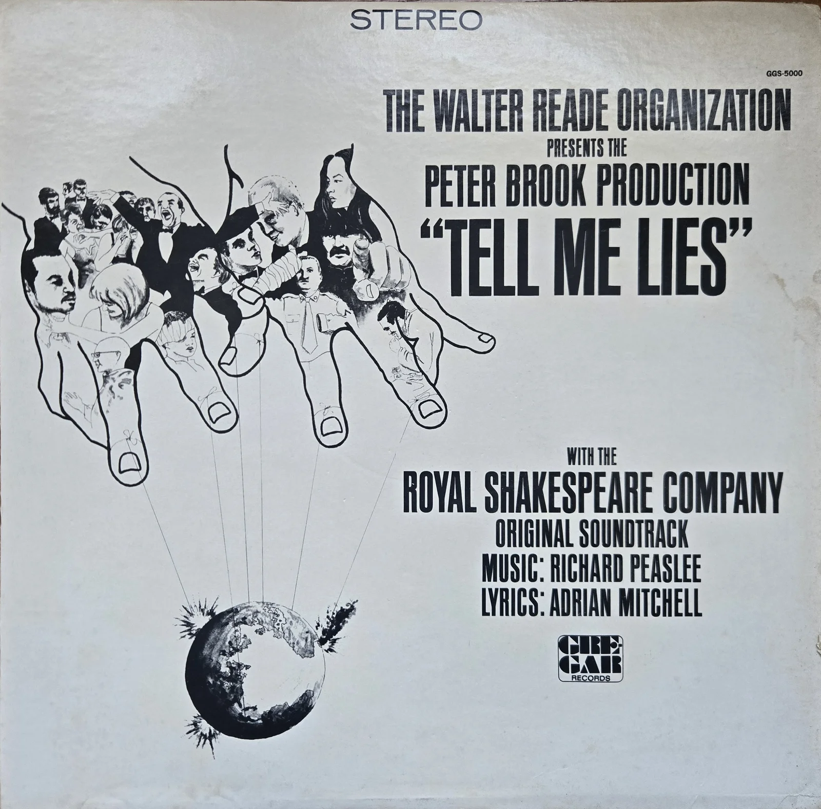 Zapping the Cong – Various Artists [Peter Brook Production with the Royal Shakespeare Company] (Sleeve (front))