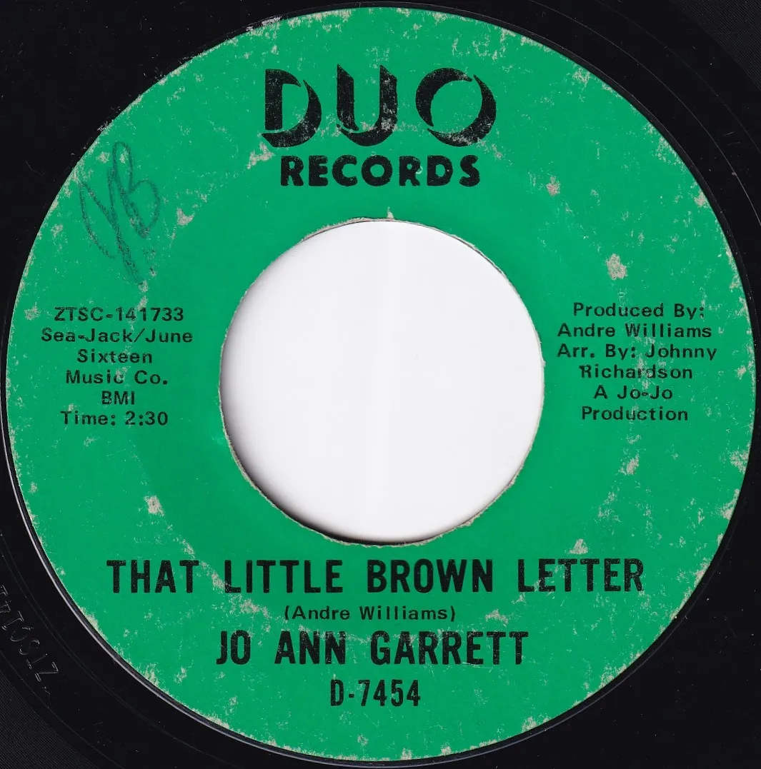 That Little Brown Letter – Jo Ann Garrett (A-side label)
