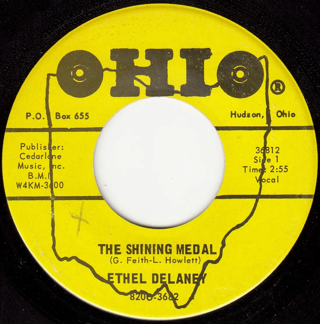 The Shining Medal – Ethel Delaney (A-side label)