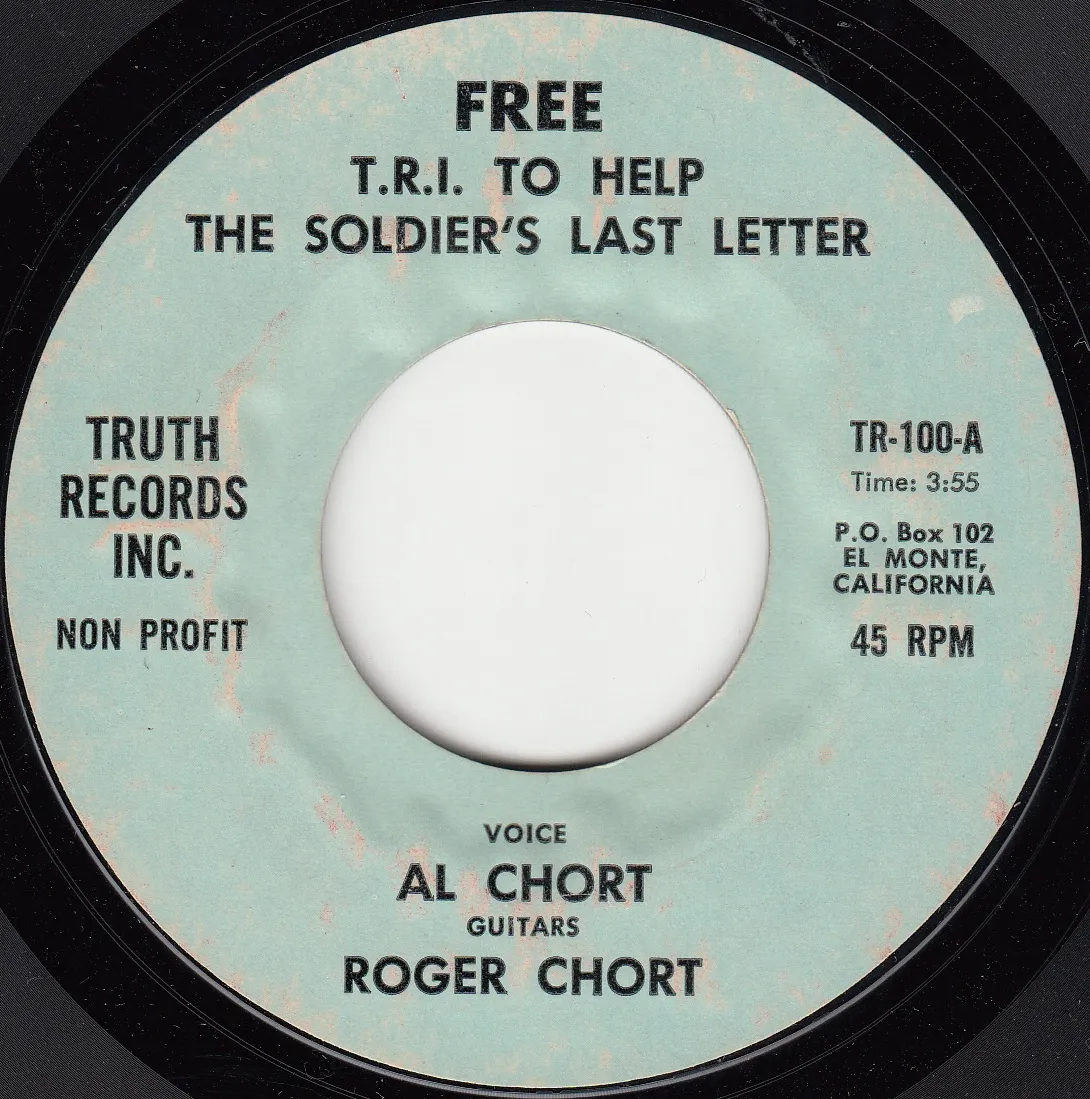 The Soldier's Last Letter – Al & Roger Chort (A-side label)