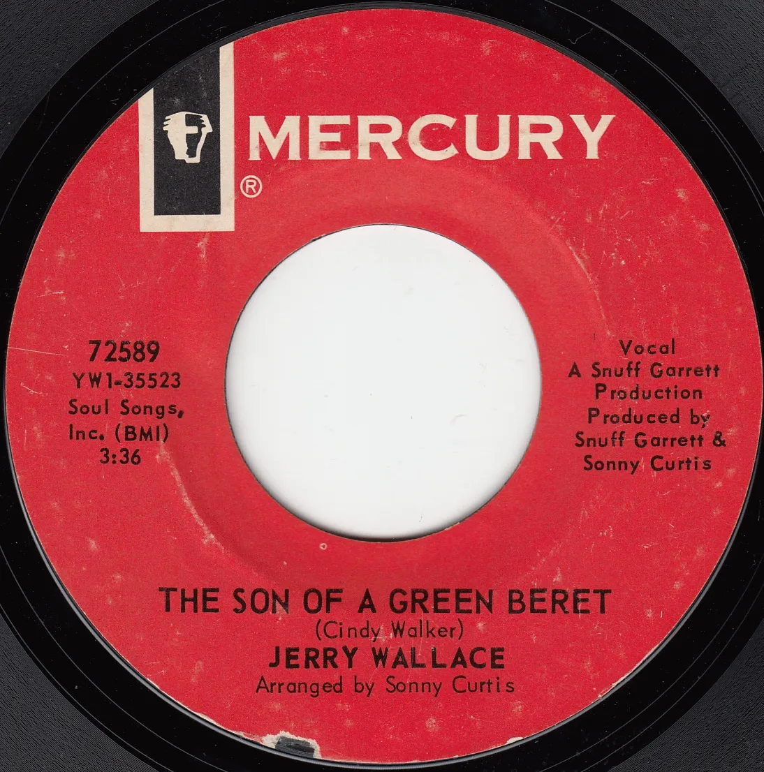 The Son of a Green Beret – Jerry Wallace (A-side label)
