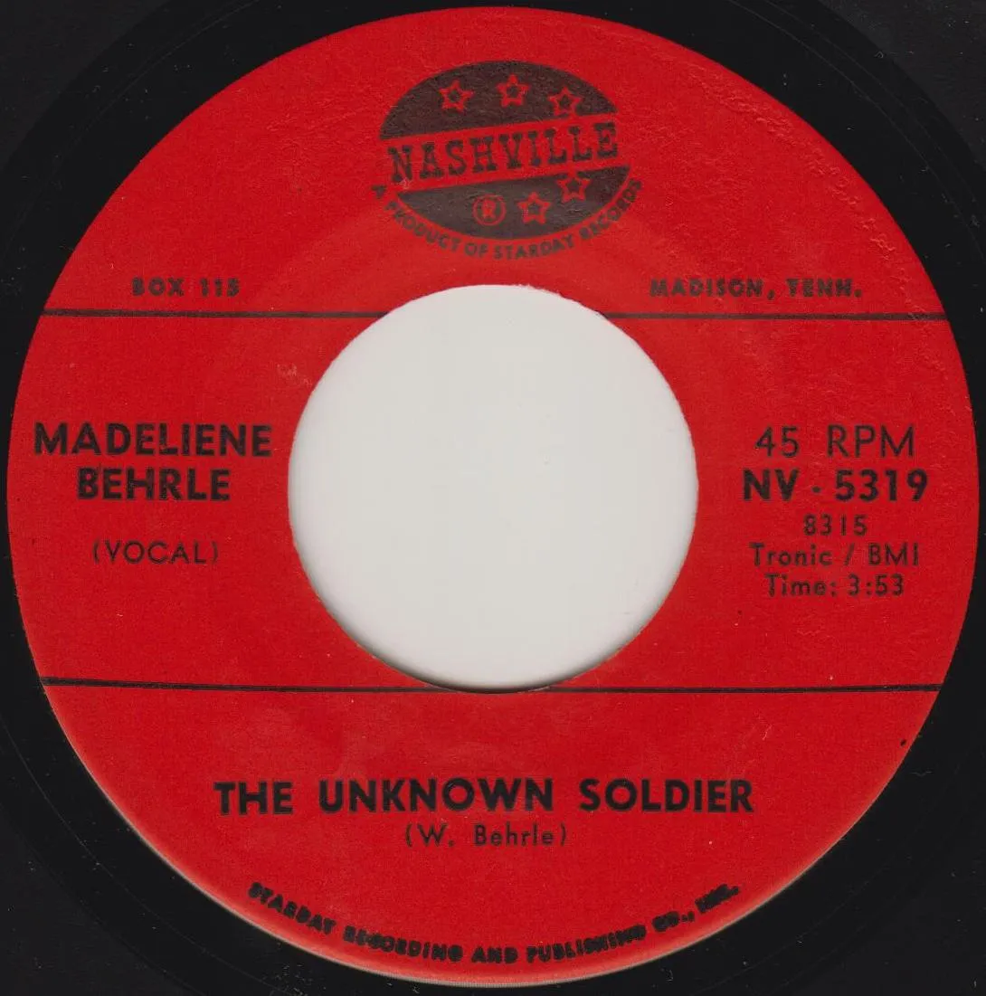 The Unknown Soldier – Madeliene Behrle (Label (alternate scan))