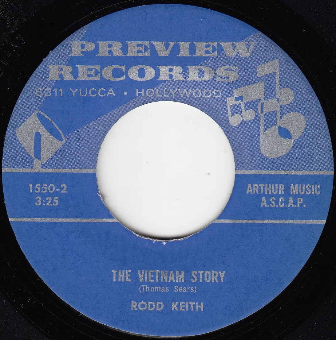 The Vietnam Story – Rodd Keith (A-side label)