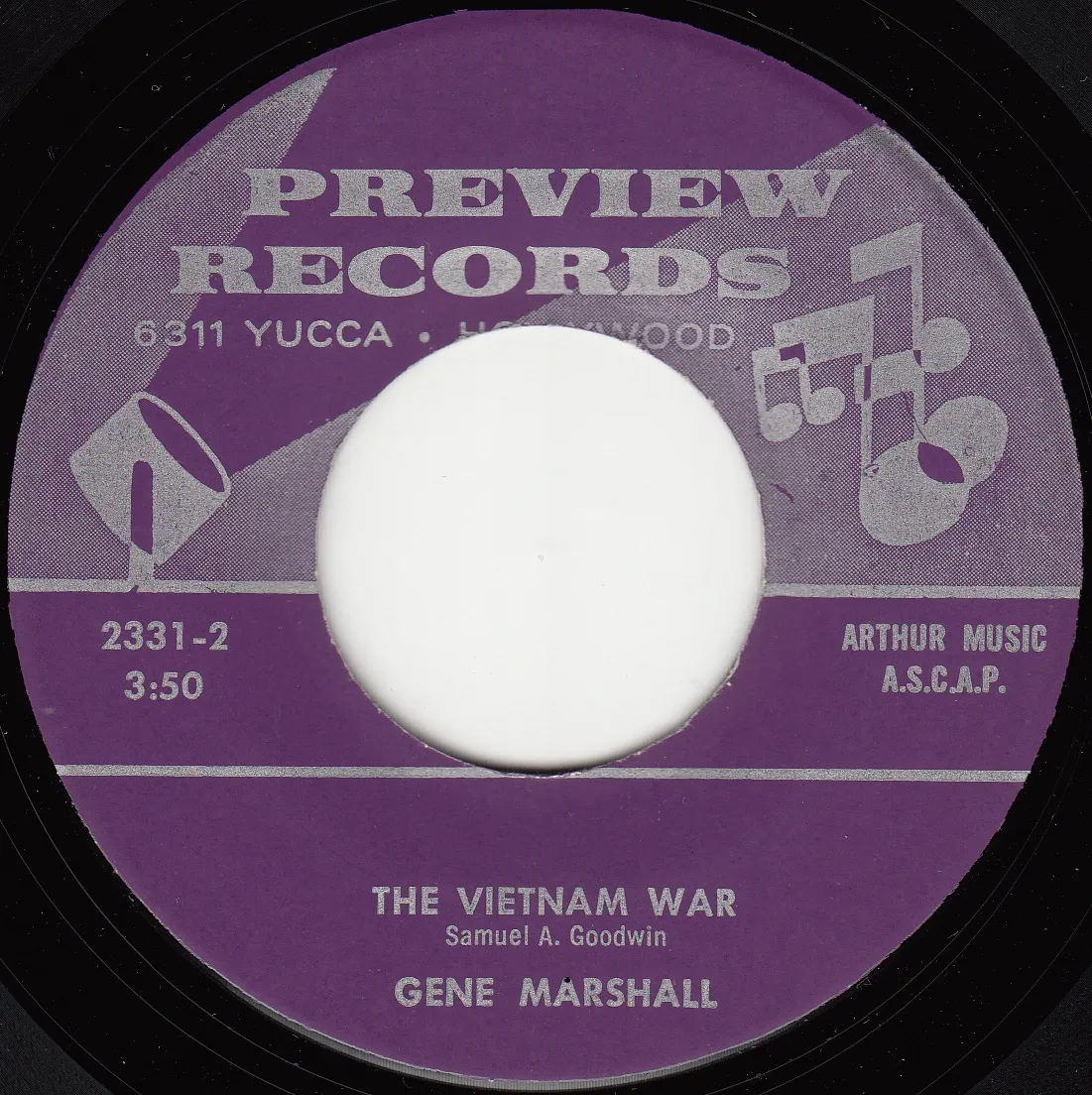 The Vietnam War – Gene Marshall (A-side label)