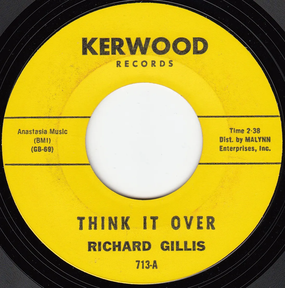 Think It Over – Richard Gillis (A-side label)
