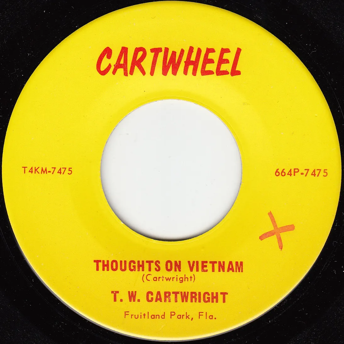 Thoughts on Vietnam – T.W. Cartwright (A-side label)