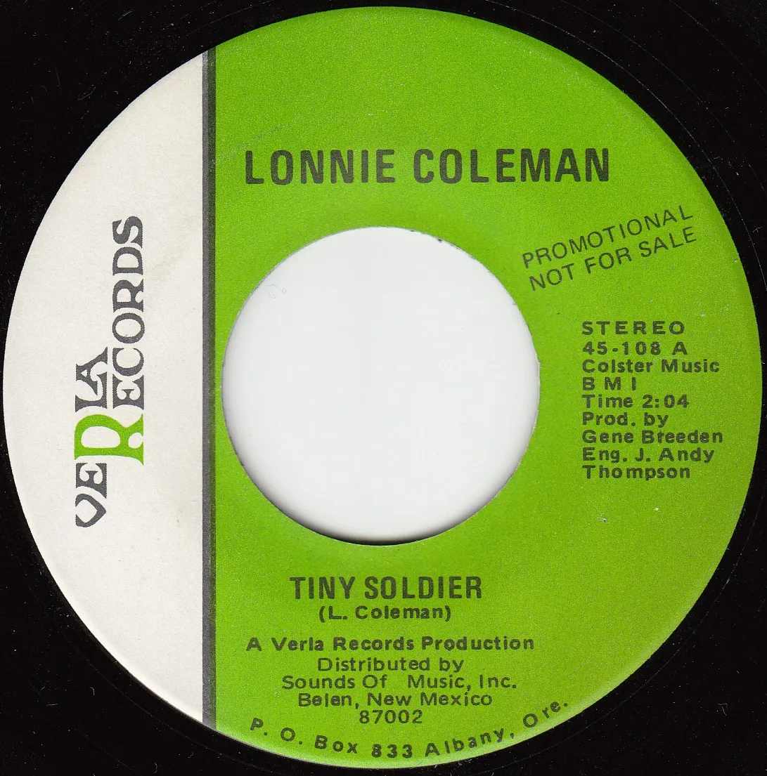 Tiny Soldier – Lonnie Coleman (A-side label)