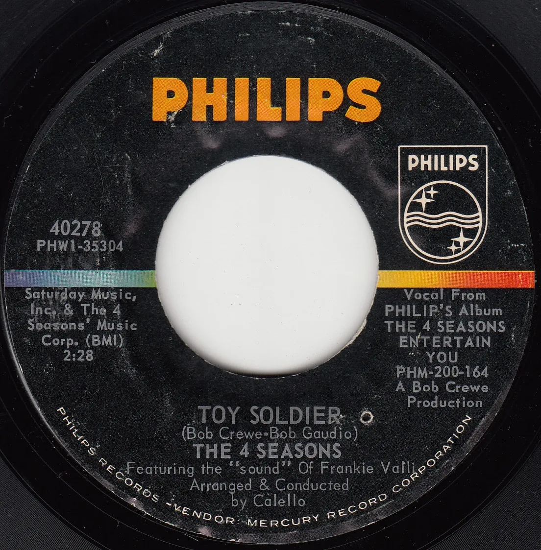 Toy Soldier – The 4 Seasons (A-side label)