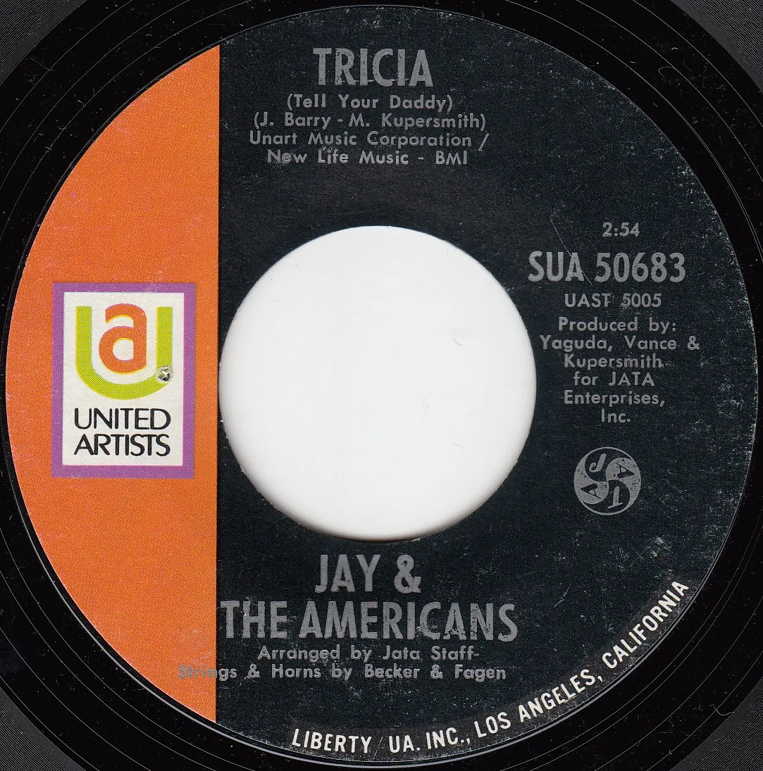 Tricia (Tell Your Daddy) – Jay & The Americans (A-side label)