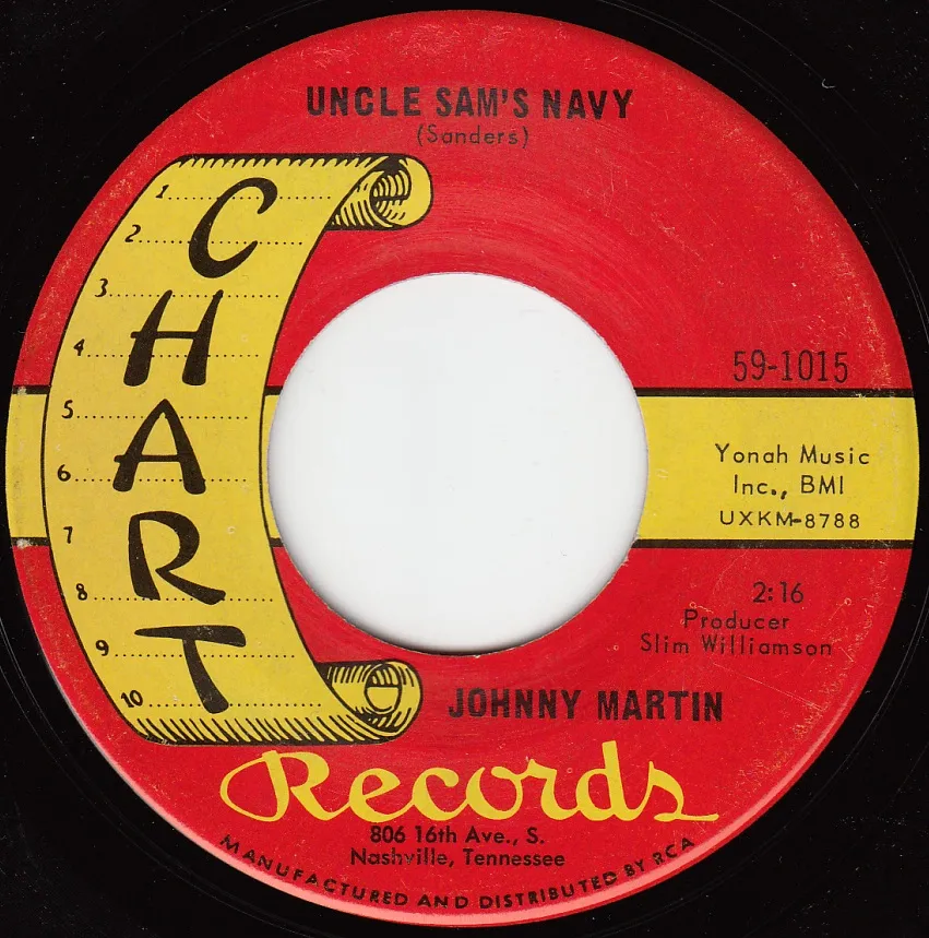 Uncle Sam's Navy – Johnny Martin (A-side label)