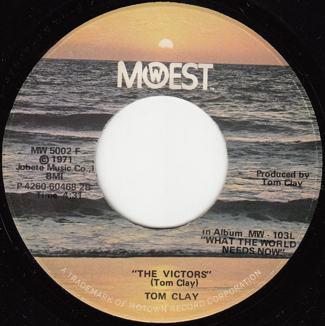 Victors – Tom Clay (A-side label)