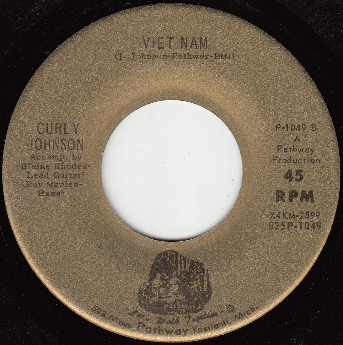 Viet Nam – Curly Johnson (A-side label)