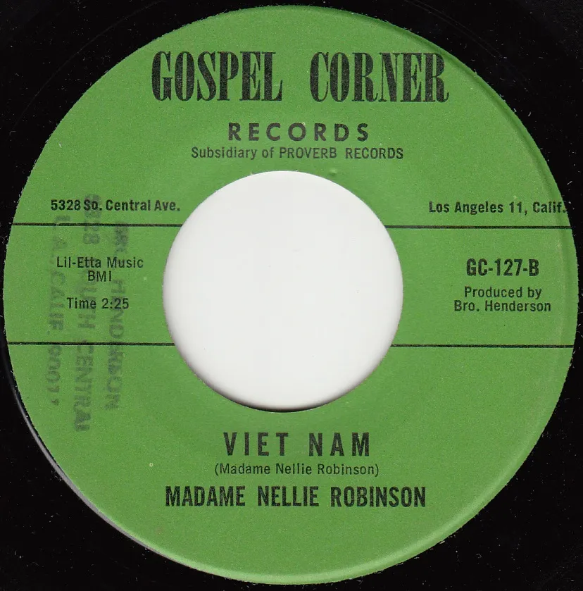 Viet Nam – Madame Nellie Robinson (A-side label)