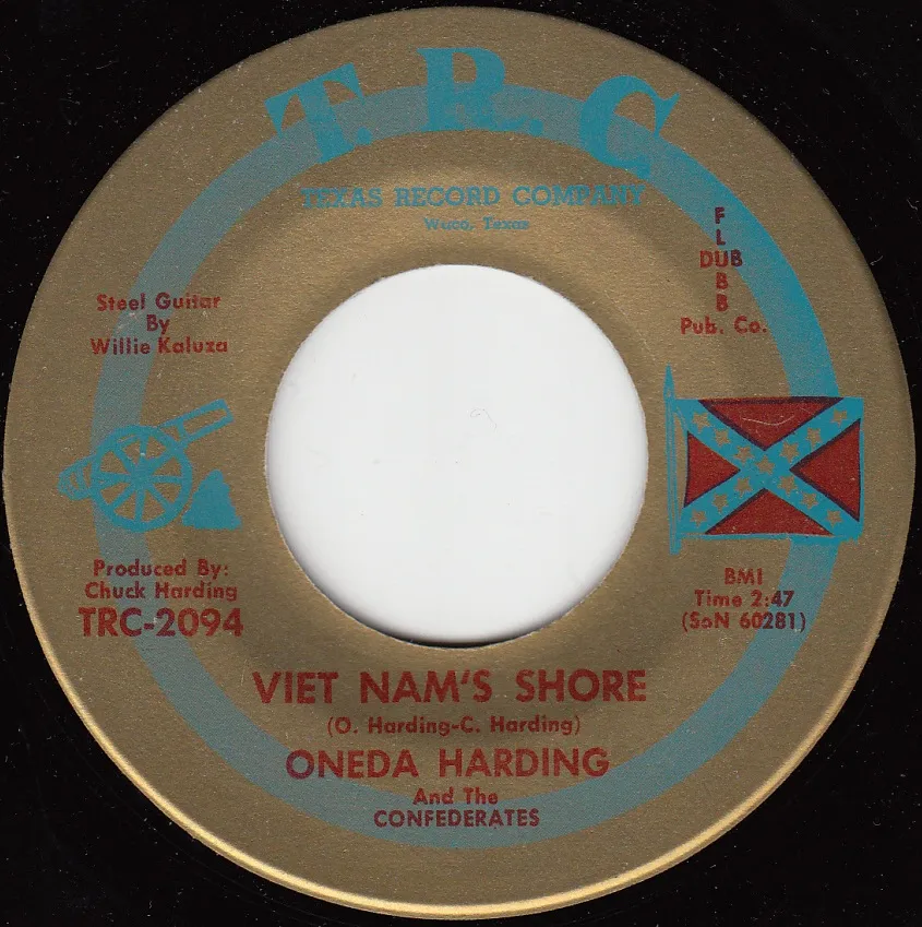 Viet Nam's Shore – Oneda Harding and the Confederates (A-side label)