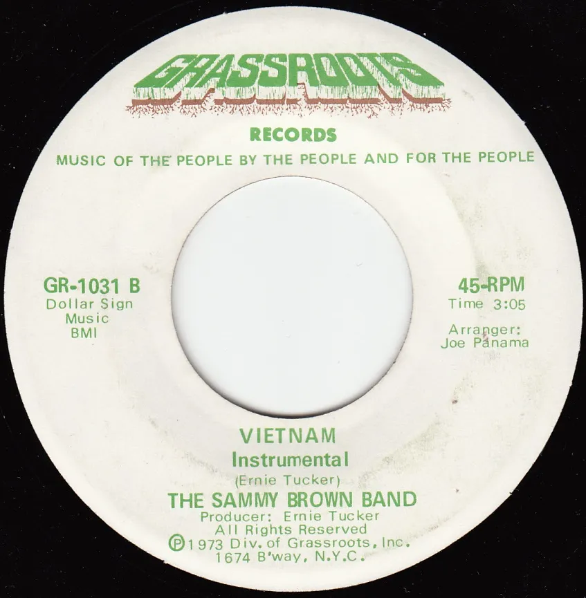 Vietnam (You Son of a Gun) – Sammy Brown (A-side label)