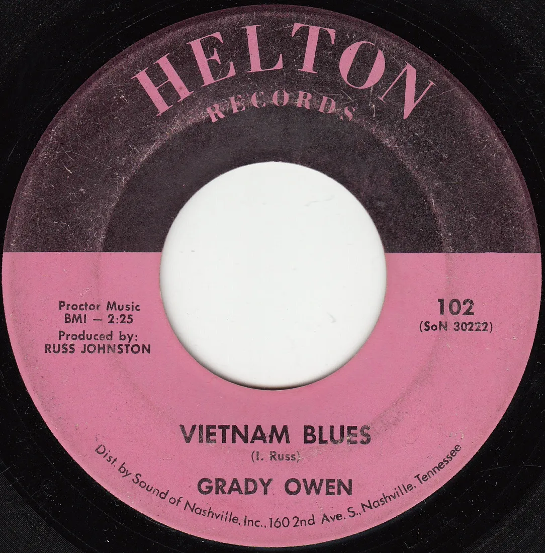 Vietnam Blues – Grady Owen (A-side label)