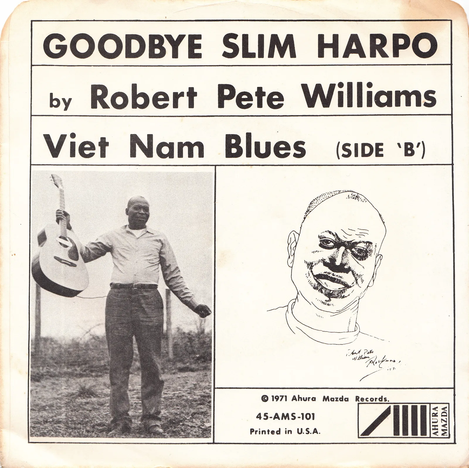 Vietnam Blues – Robert Pete Williams (Picture sleeve)