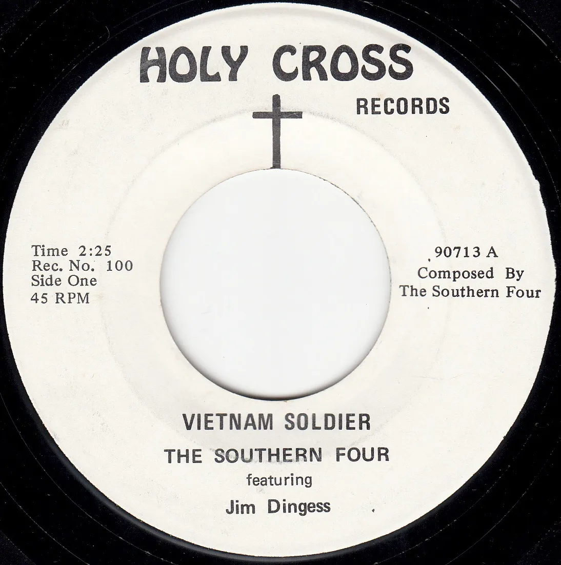 Vietnam Soldier – The Southern Four (A-side label)