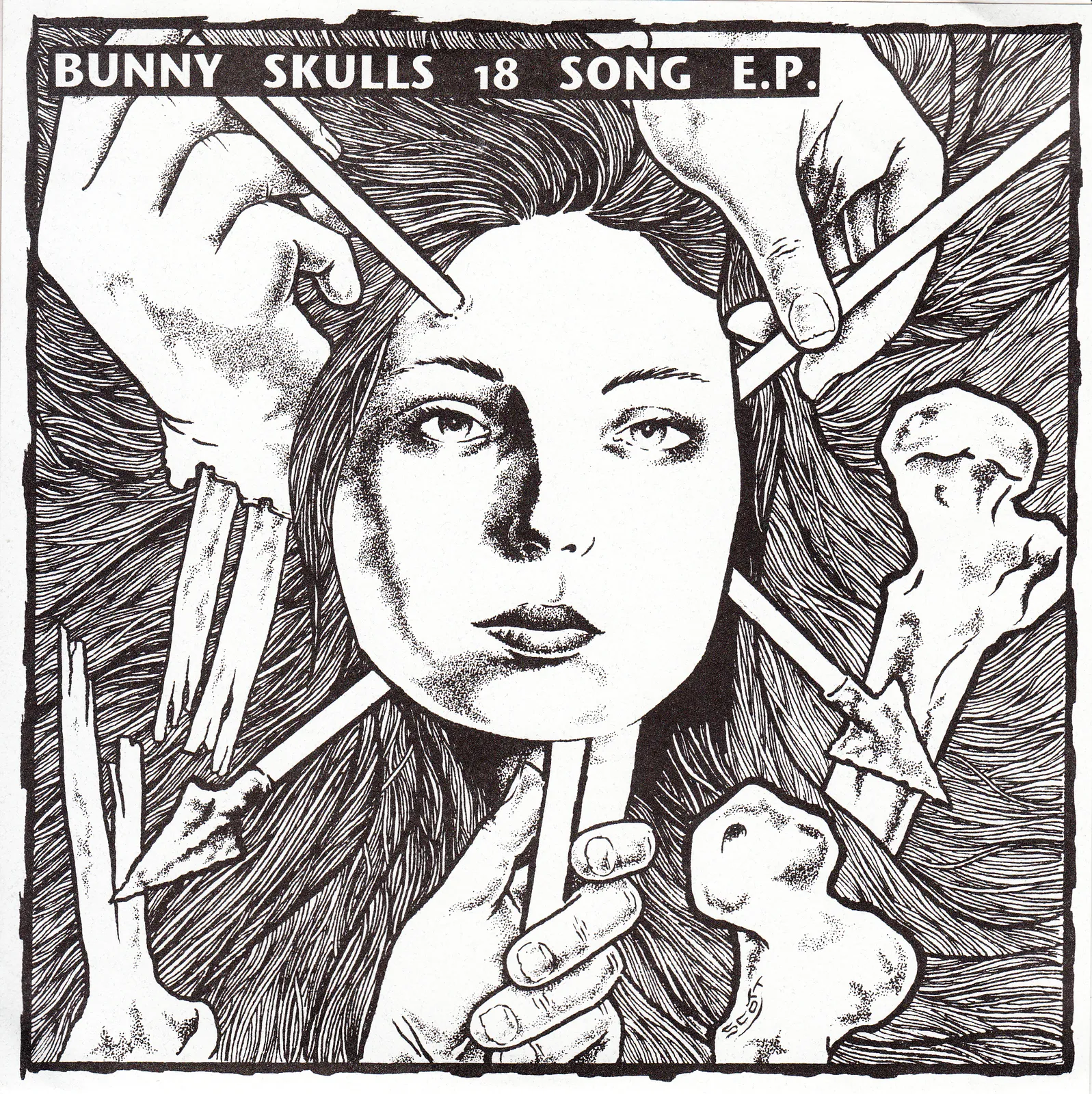 Vietnam Vet – Bunny Skulls (Picture sleeve (front))