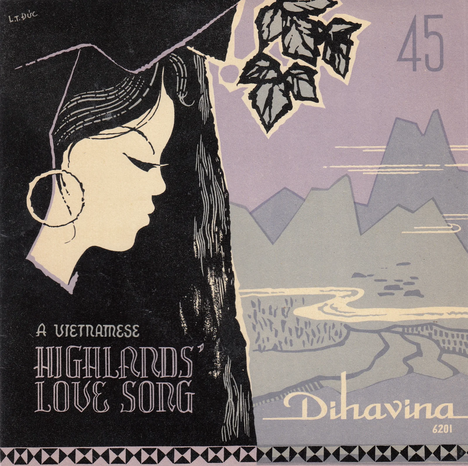Barcarolle on the Hiên Lu'o'ng River – Popular Central Orchestra (Picture sleeve (front))
