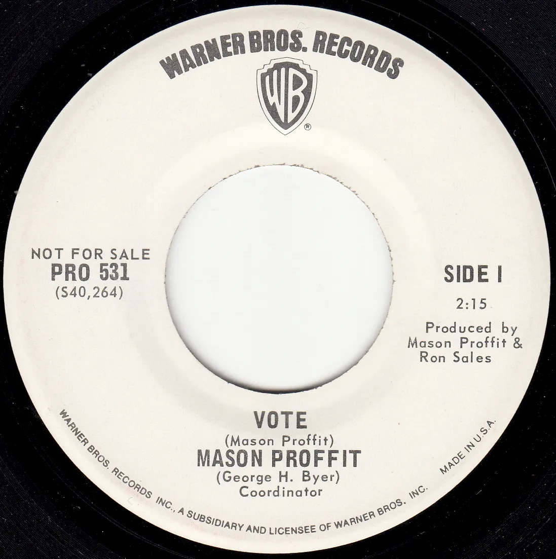 Vote – Mason Proffit (A-side label)