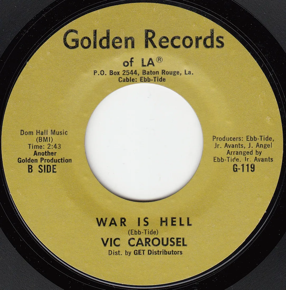 War Is Hell – Vic Carousel (A-side label)
