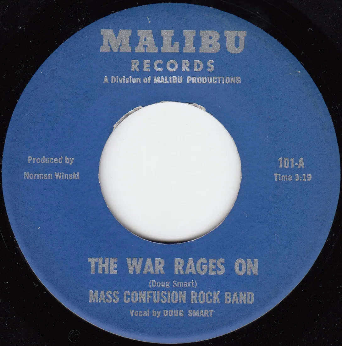 War Rages On – Mass Confusion Rock Band (A-side label)