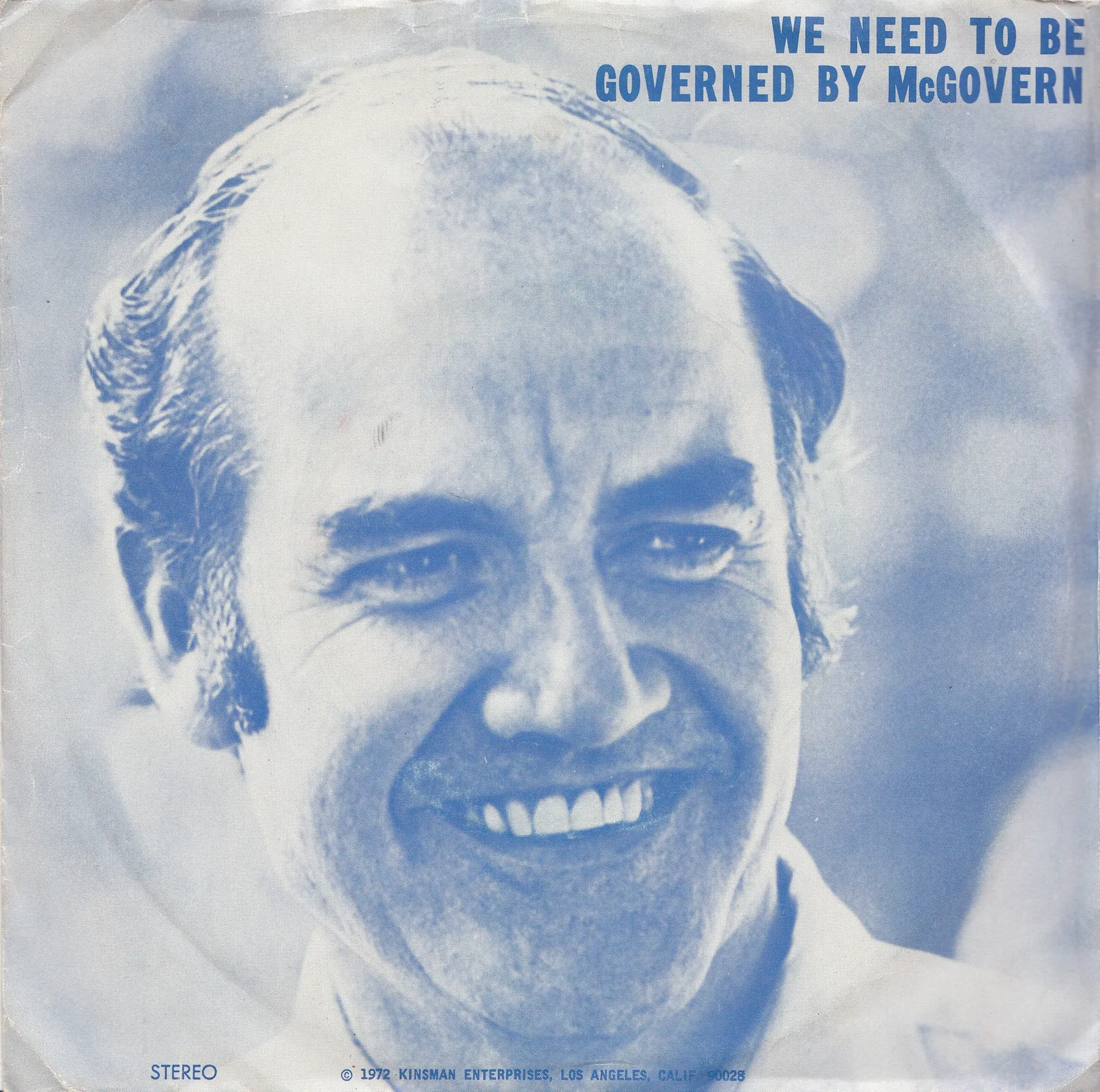 We Need to Be Governed by McGovern – Billy Watkins (Picture sleeve (front))