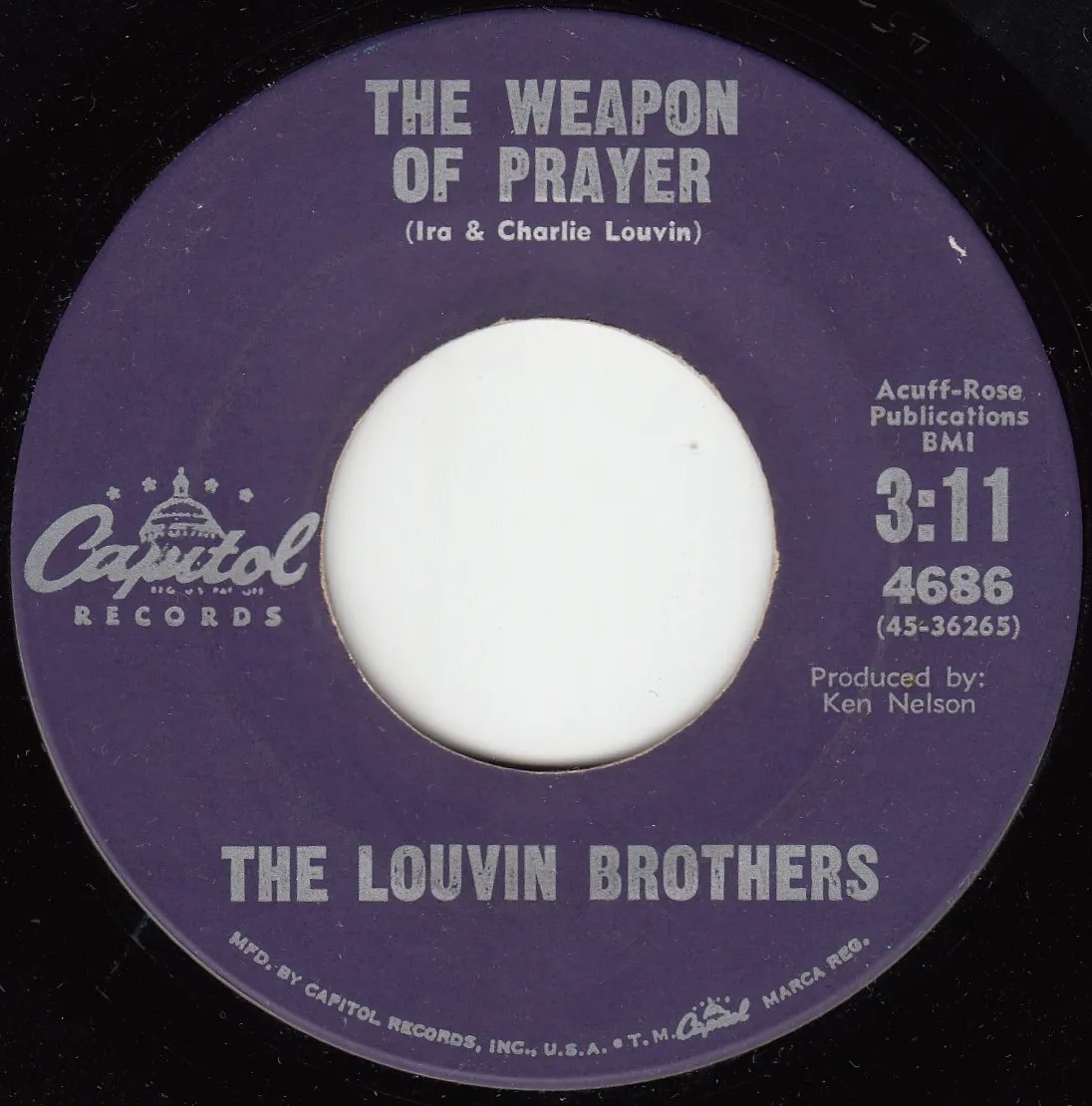 Weapon of Prayer – The Louvin Brothers (A-side label)