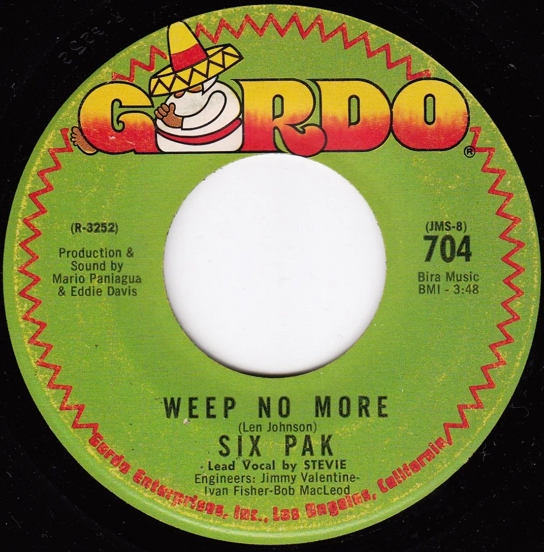 Weep No More – Six Pak (A-side label)