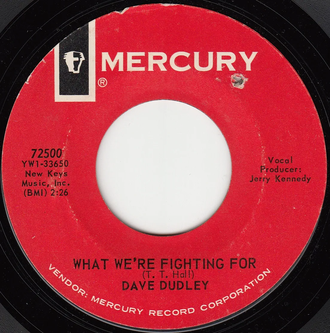 What We're Fighting For – Dave Dudley (A-side label)