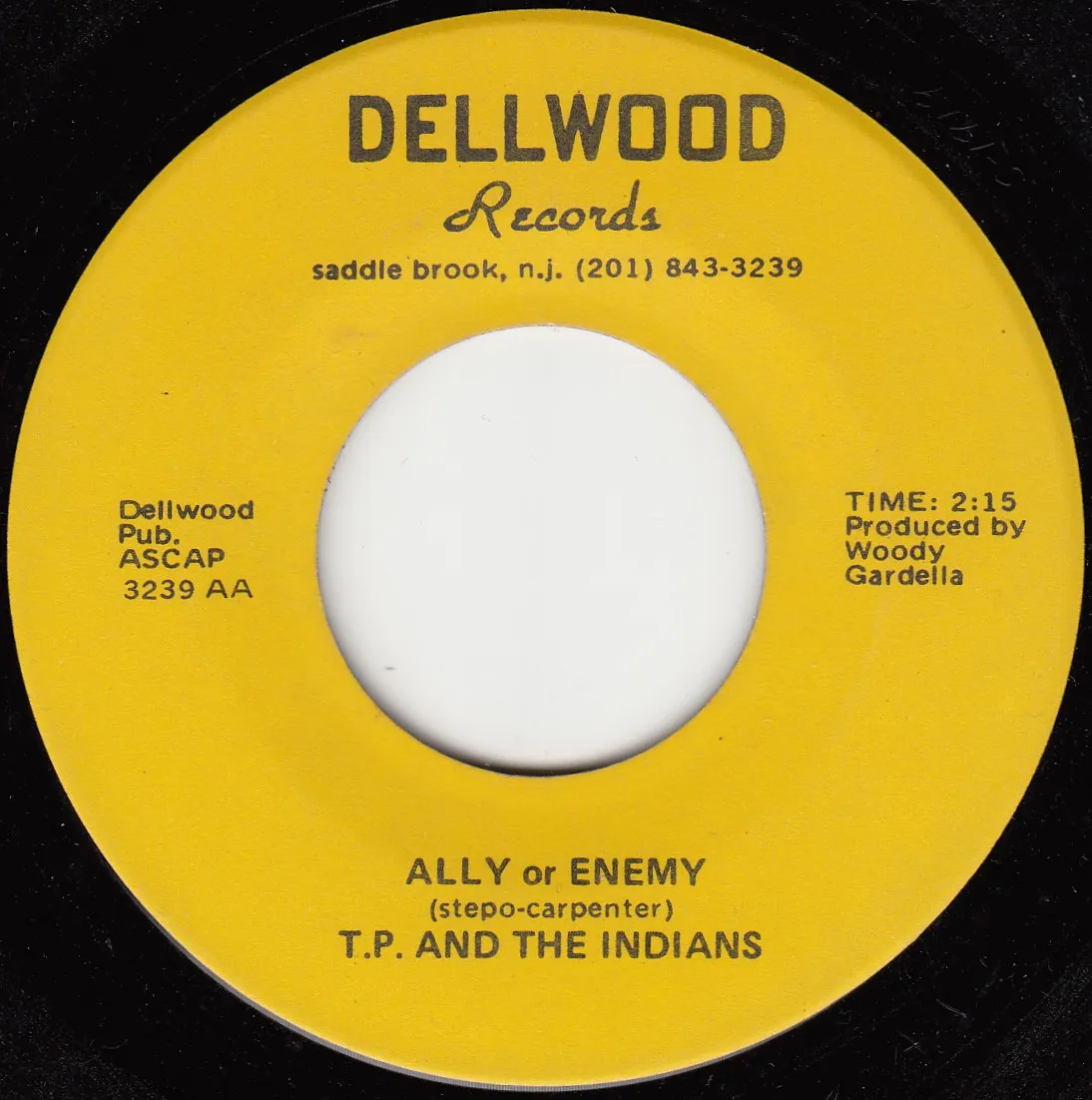 Ally or Enemy – T.P. and the Indians (A-side label)