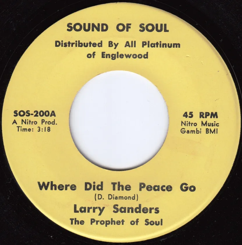 Where Did the Peace Go – Larry Sanders (A-side label)