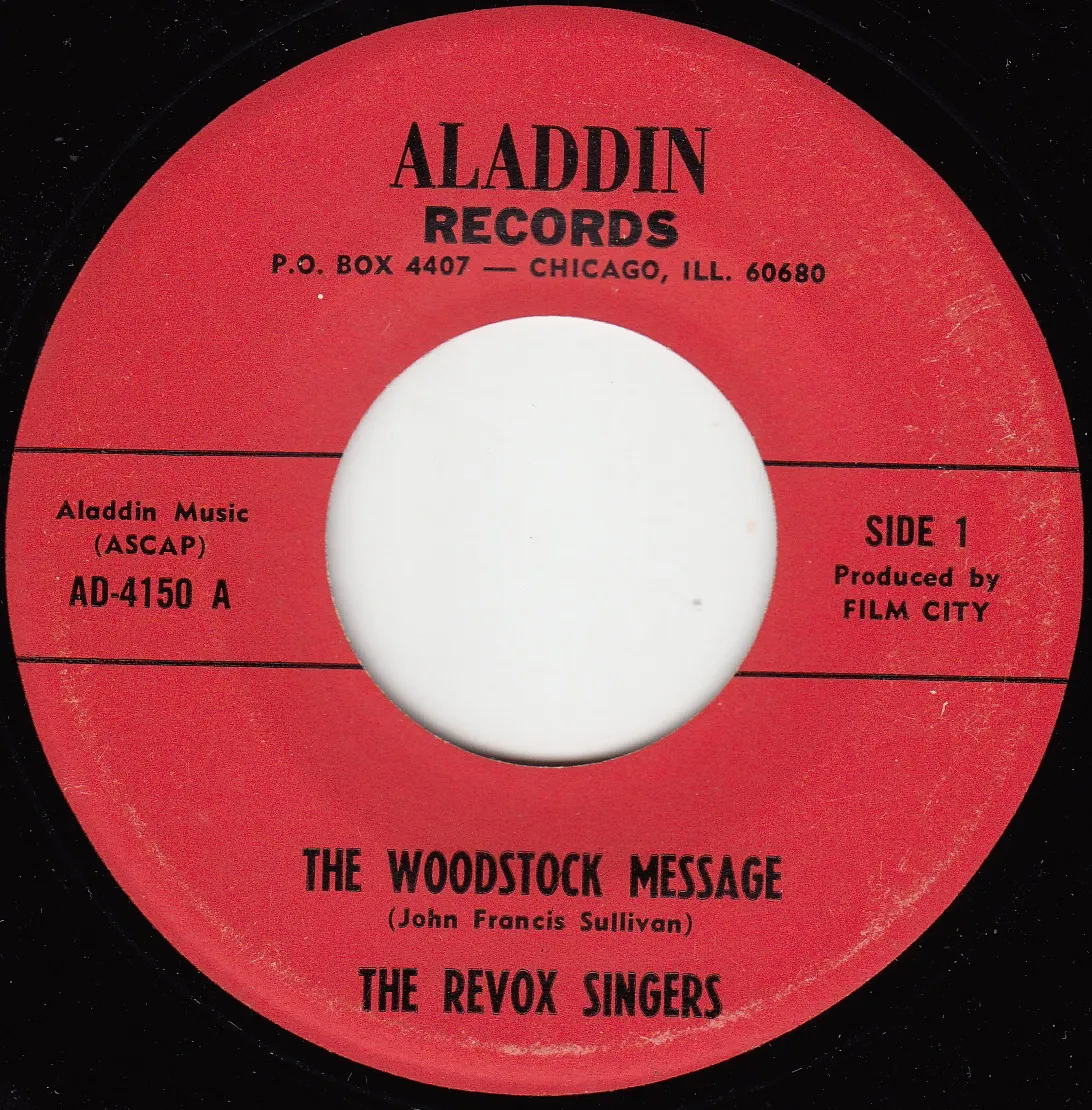 Woodstock Message – The Revox Singers (A-side label)