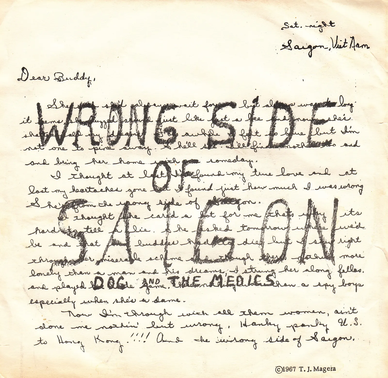 Wrong Side of Saigon – Doc and The Medics (Picture sleeve)