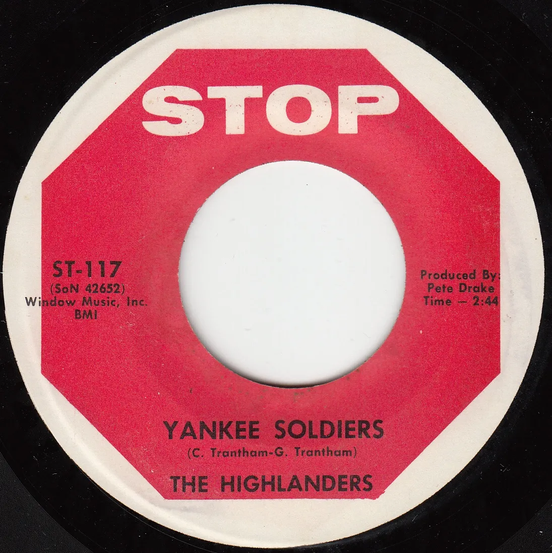 Yankee Soldiers – The Highlanders (A-side label)