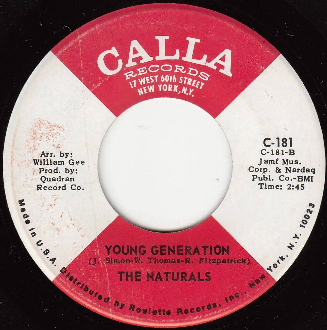 Young Generation – The Naturals (A-side label)