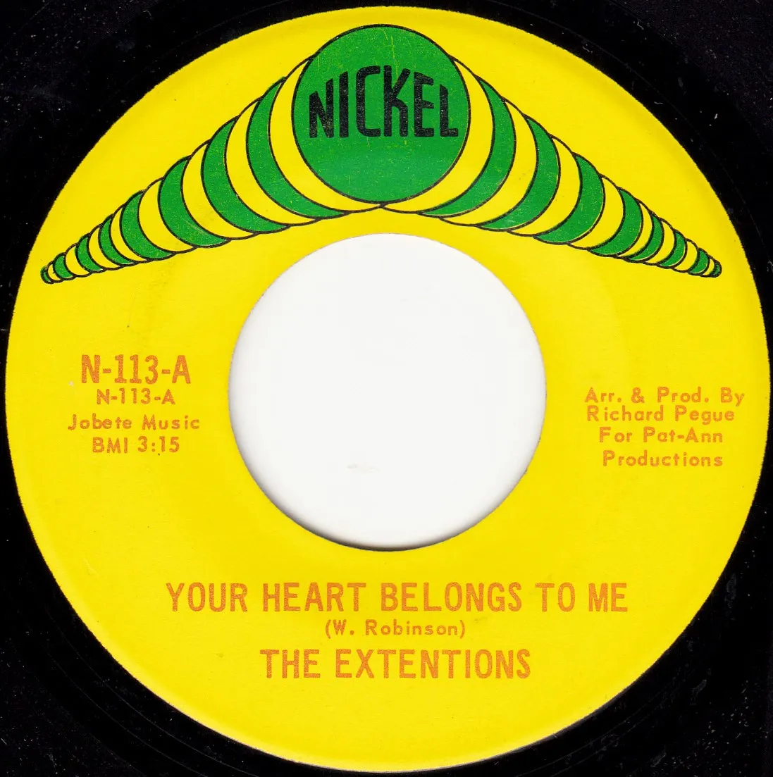 Your Heart Belongs to Me – The Extentions (A-side label)