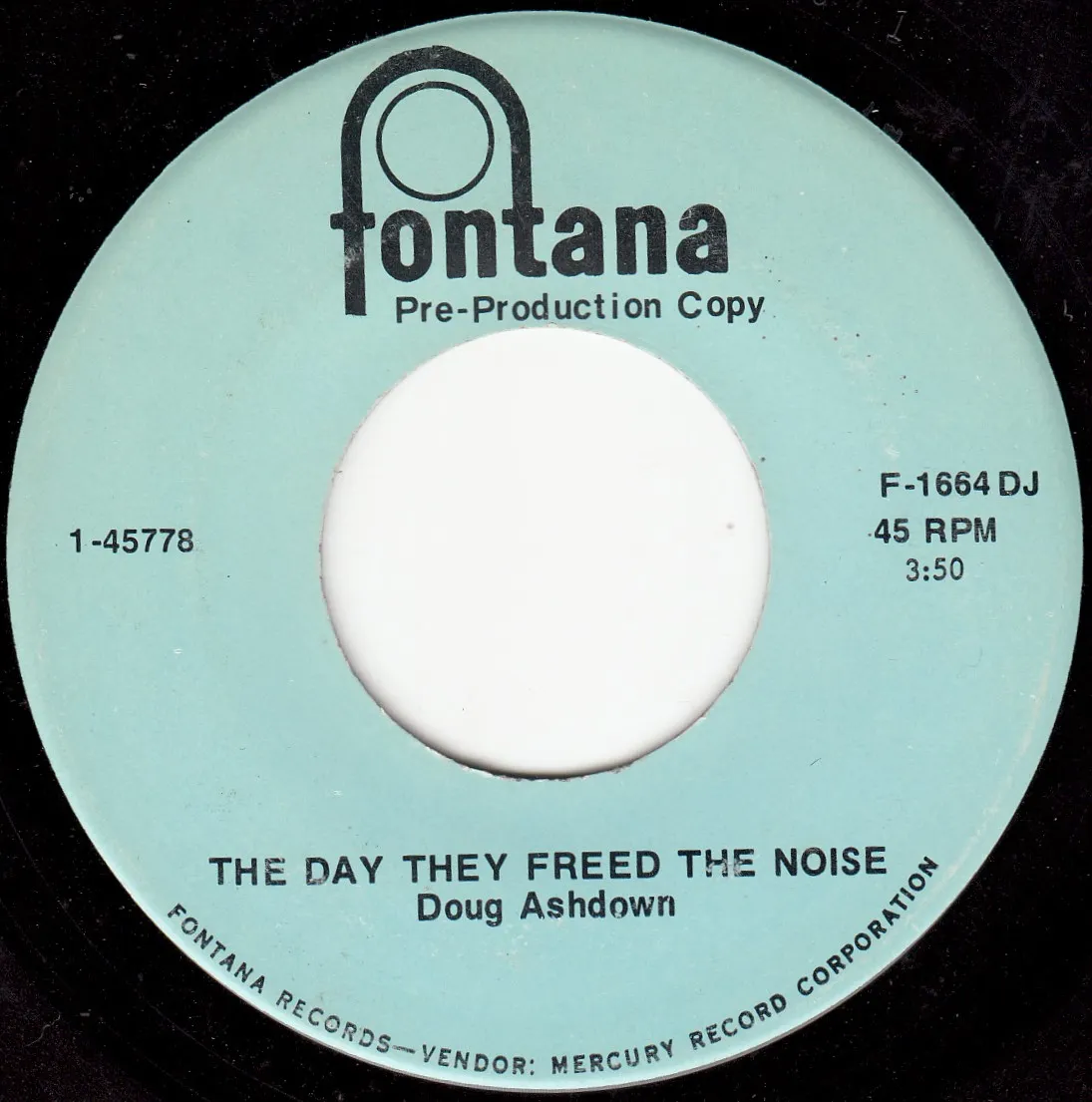 Day They Freed the Noise – Doug Ashdown (A-side label)