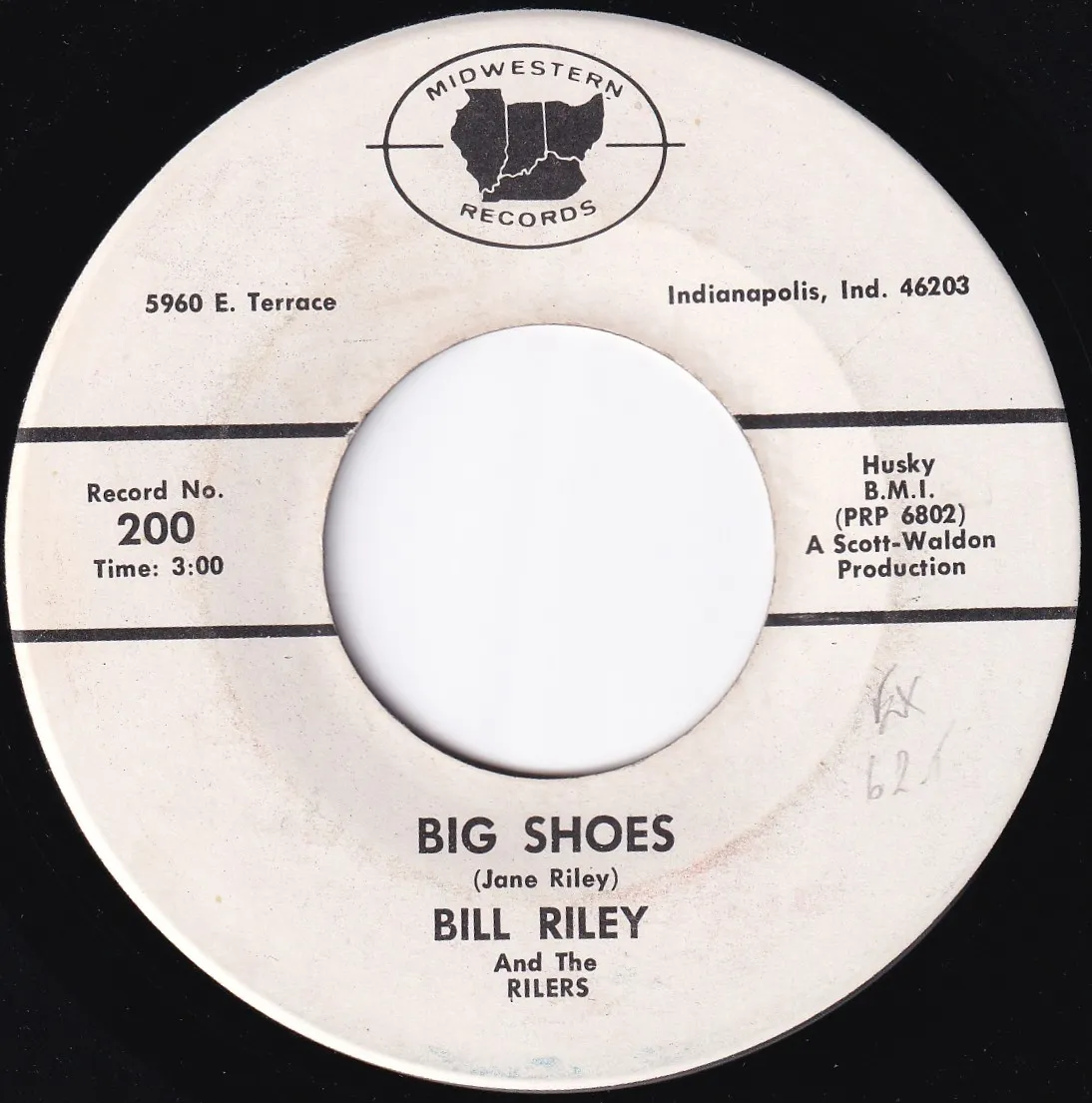 Big Shoes – Bill Riley (A-side label)